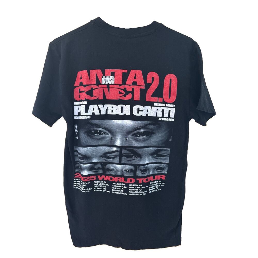 Playboi Carti Antagonist 2.0 Tour 2025 T-shirt Size Medium - Picture 2 of 7